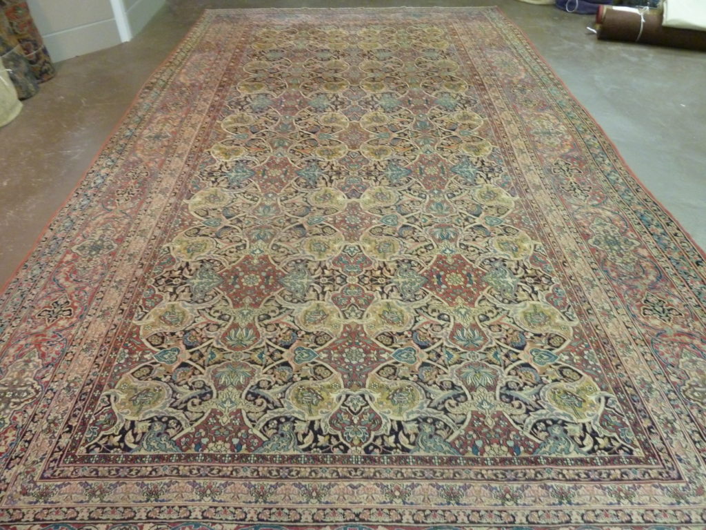 Antique Lavaar Kermann Abrahams Oriental Rugs Houston, TX
