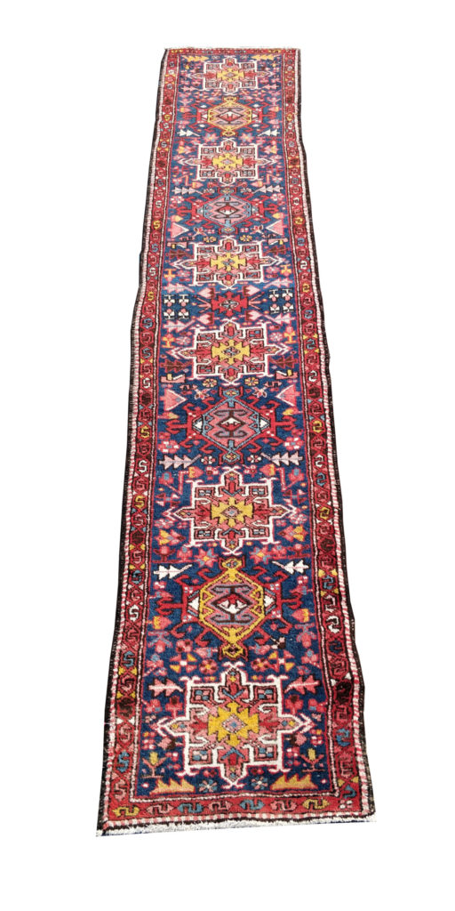 10ft Persian Blue Antique Heriz Rug Abrahams Oriental Rugs Houston, TX