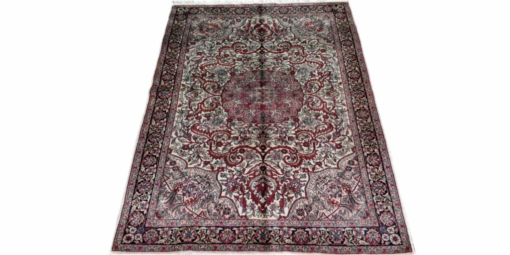4x6 Ivory Semi Antique Qum Rug Abrahams Oriental Rugs Houston, TX