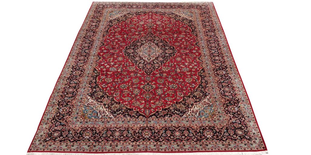 10x14 Red Semi Antique Kashan Rug Abrahams Oriental Rugs Houston, TX