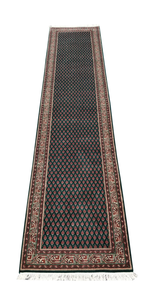 12ft Dark Green Modern Age Mir Rug Abrahams Oriental Rugs Houston, TX