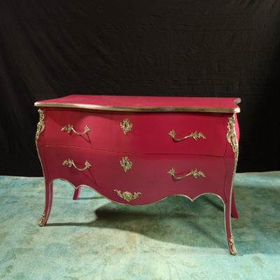 Italian handcrafted pink chest of drawers scaled 1