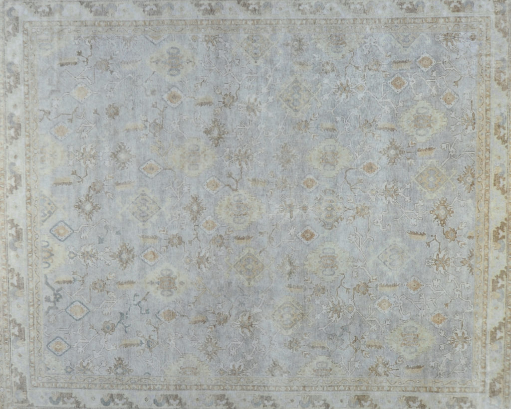 White Oushak Abrahams Oriental Rugs Houston, TX